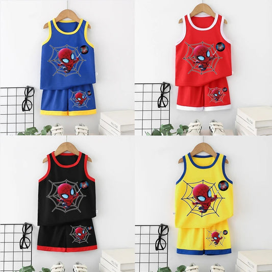 Spidey Spiderman T-Shirt Vest & Shorts Set