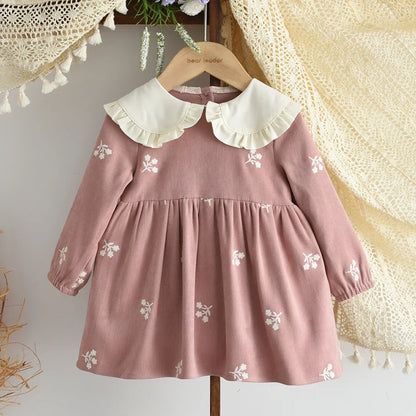 Doll Collar Floral Sweet and Cute Dress
