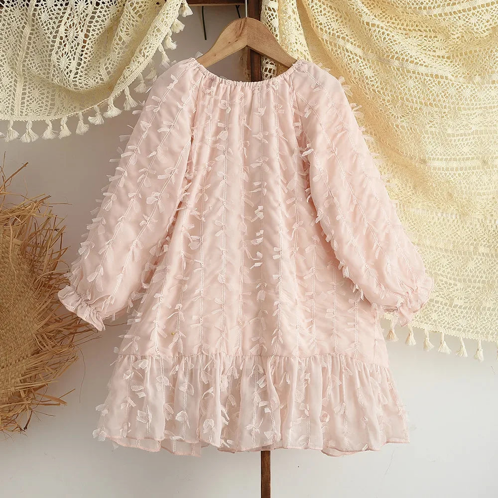 Pink Lace Princess Dress