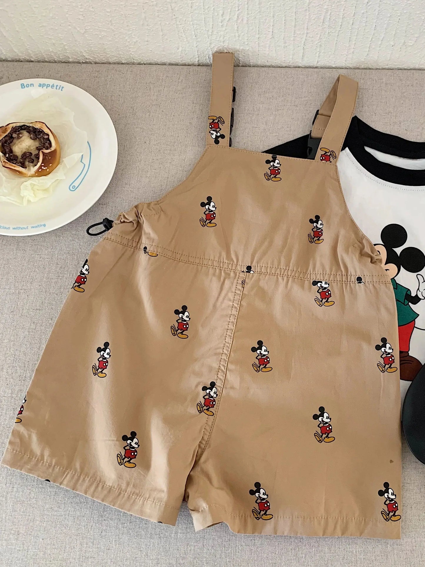 Charming Mickey Mouse Summer Overalls
