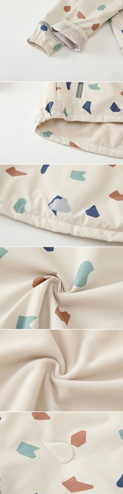 Waterproof Raincoat With Fleece