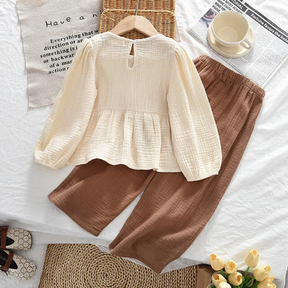 Striped Top And Pants Set Two-Piece Outfit