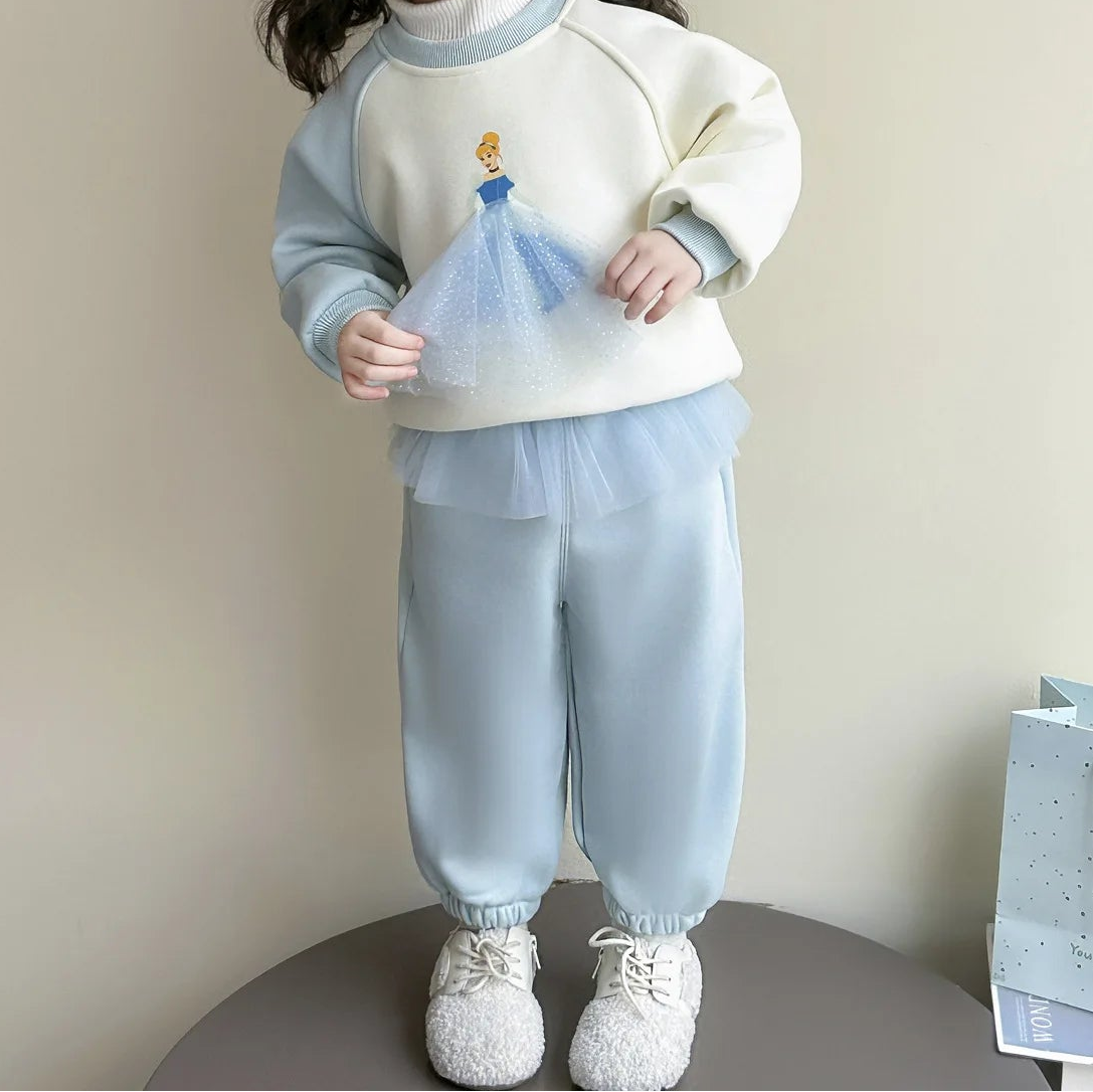 Elsa Princess Fleece Sweatshirt & Pants Set