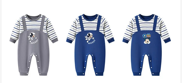 Baby Mickey Cotton Jumpsuit