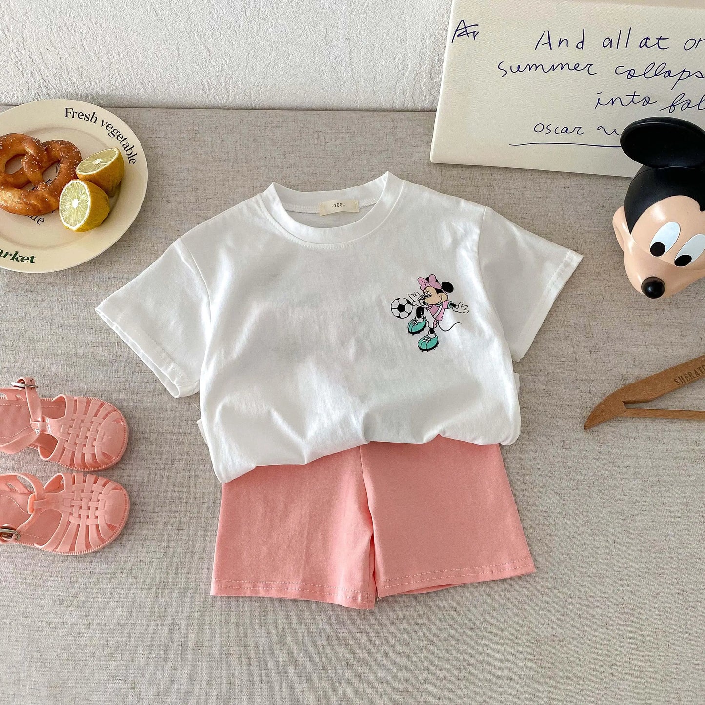 Disney 100% Cotton T-Shirt and Shorts Set