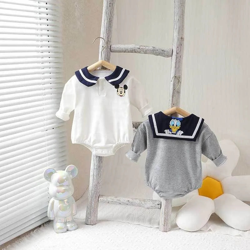 Pure Cotton Mickey Mouse & Donald Duck Bodysuits