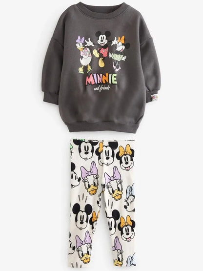 Soft, Pure Cotton Pullover And Pants With Playful Mickey Mouse