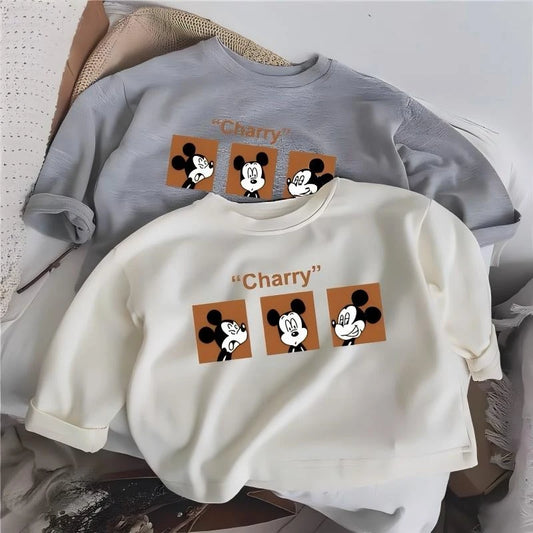 Mickey Mouse 100% Cotton Long Sleeve Top