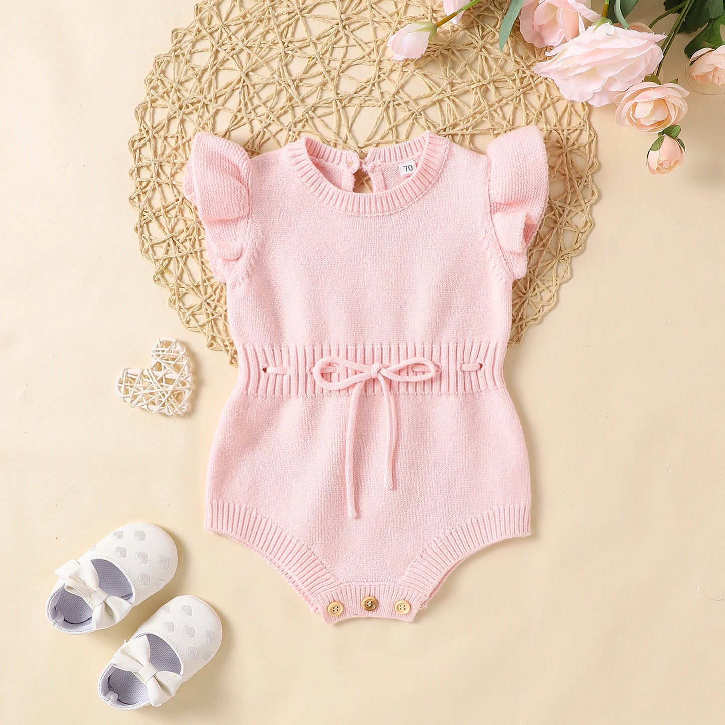 Bodysuit with Ruffle Sleeves