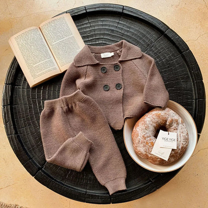 Soft Knit Cotton Cardigan & Matching Pants