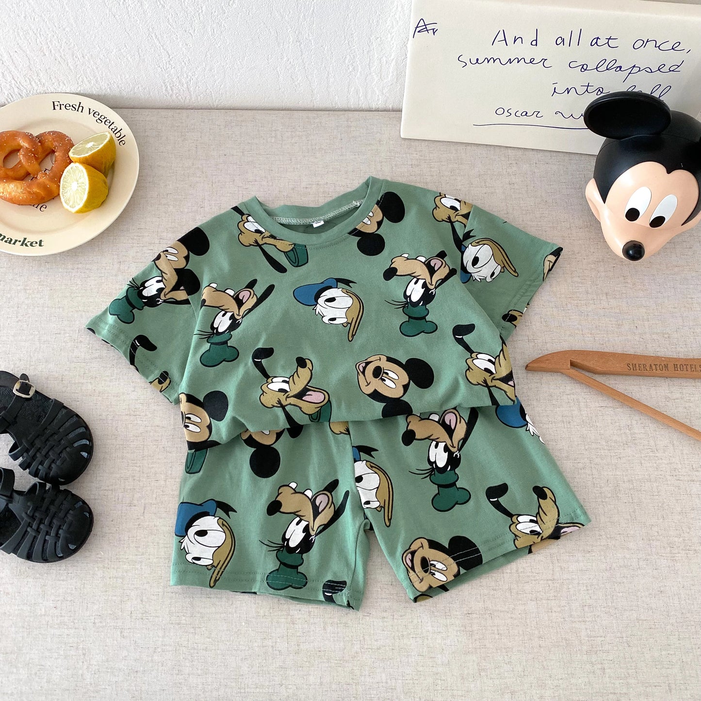Disney 100% Cotton T-Shirt and Shorts Set