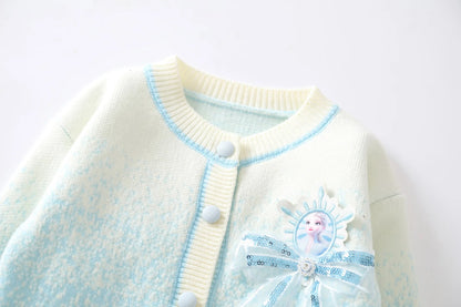 Frozen Knitted Cardigan and Tutu Skirt
