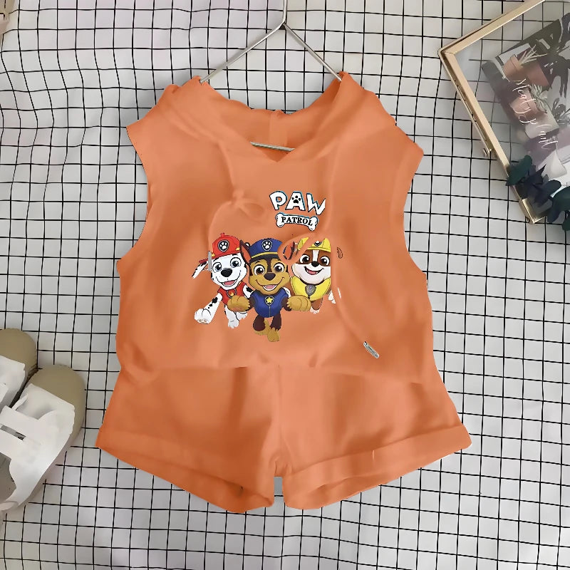 Paw Patrol Kids' Summer Set – T-Shirt Vest & Shorts