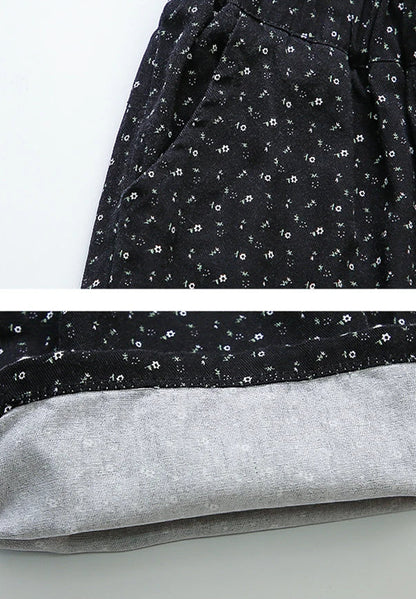 Polka Dot Sweatshirt and Lace Wide Leg Pants 2Pcs Set