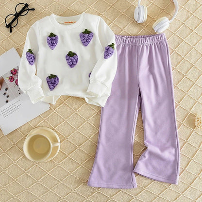 Long Sleeved Top with Pants Set