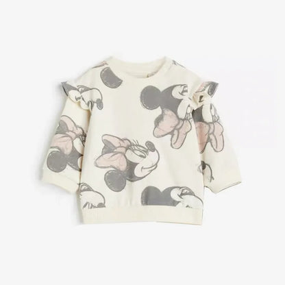 Girls Spring & Autumn Minnie Mouse Sweatshirt + Pants Set