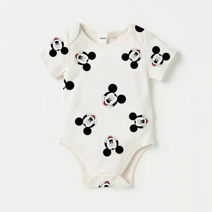 3Pcs Cotton Baby Rompers & Bib Set