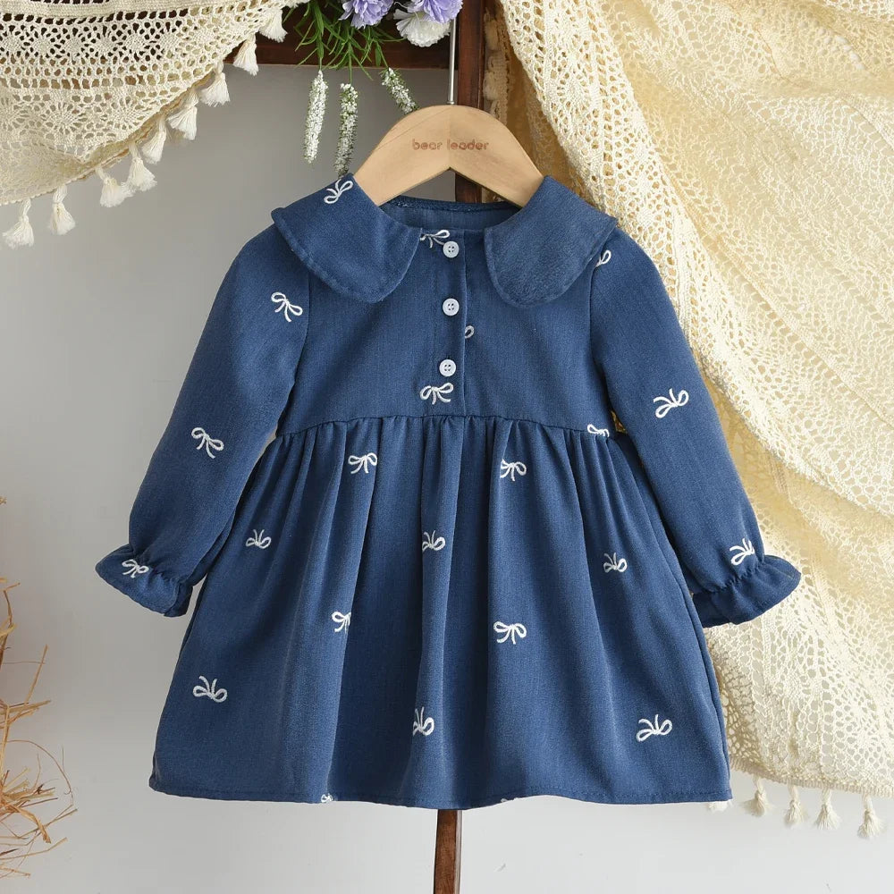 Doll Collar Floral Sweet and Cute Dress
