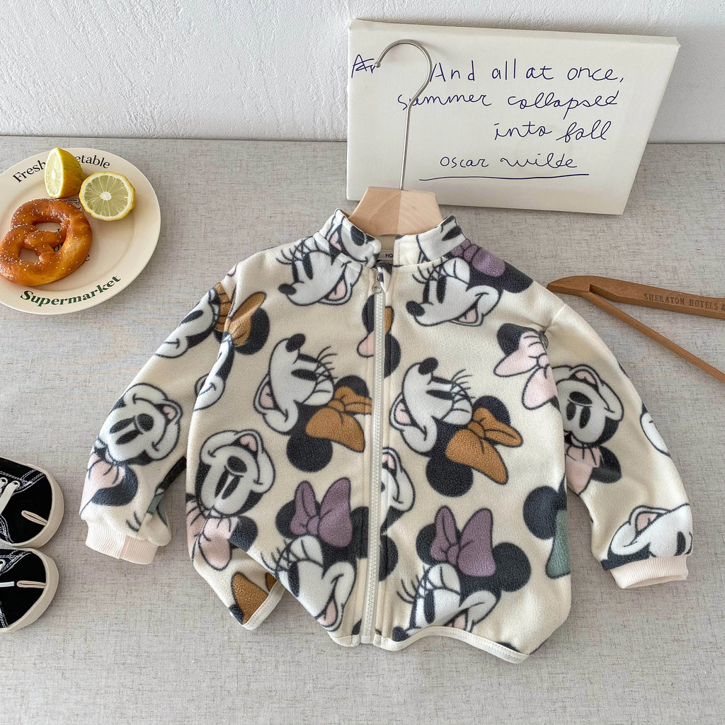 Mickey & Minnie Fleece Zip-Up Jacket