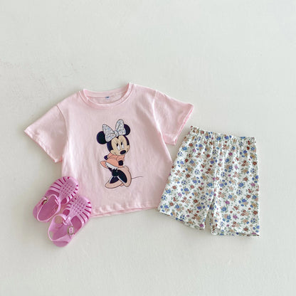 Disney 100% Cotton T-Shirt and Shorts Set