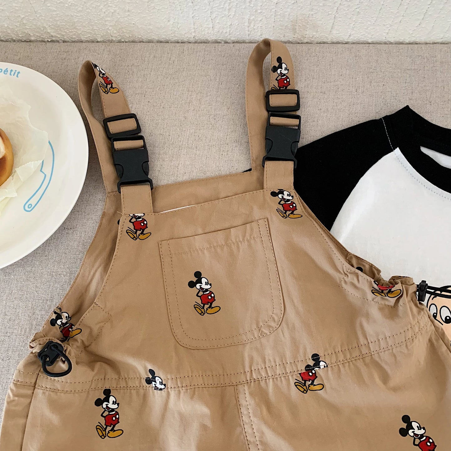 Charming Mickey Mouse Summer Overalls