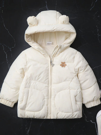 Parkas Thick Cotton Lining Hoodie Warm Jacket Windy Breaker