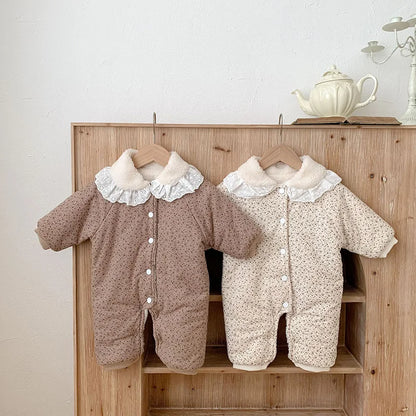 Soft Cotton With Cozy Fleece Lining Romper