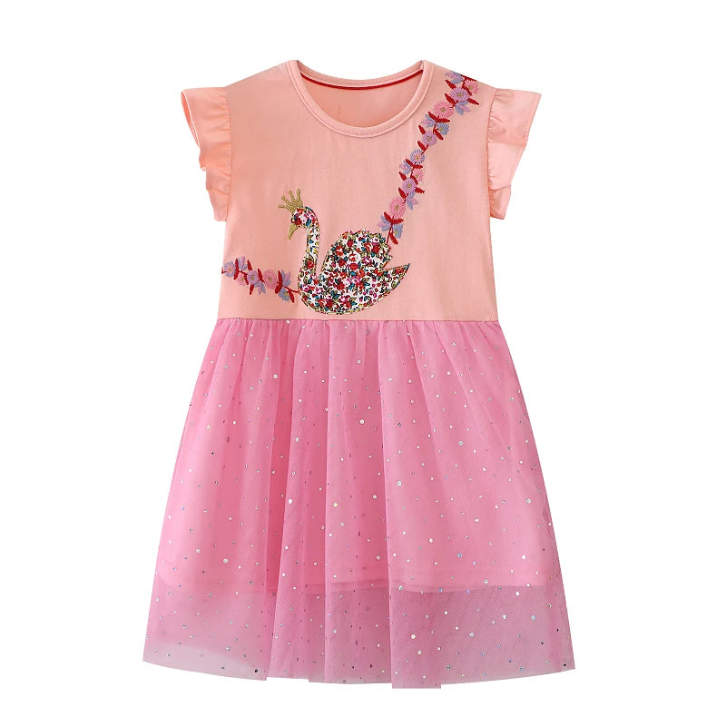 Swan 100% Cotton Summer Dress