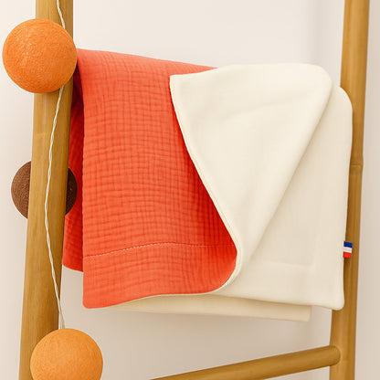 Couverture bio fraise papate polaire