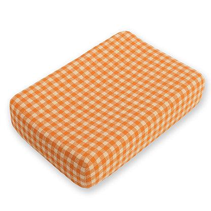 housse de matelas a langer vichy en coton bio papate