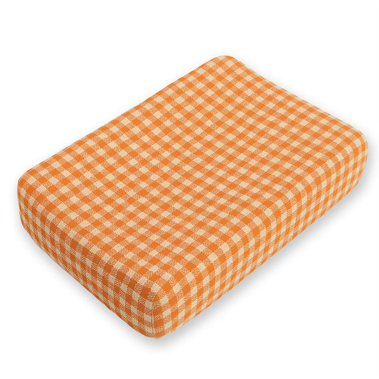 housse de matelas a langer vichy en coton bio papate