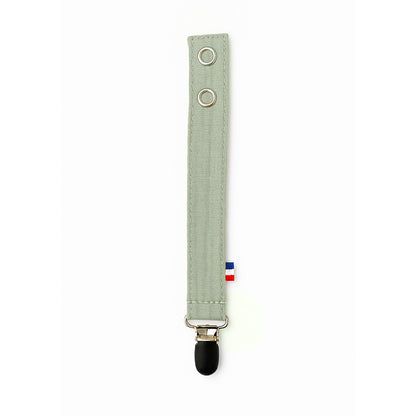 papate attache tetine attache sucette coton bio teddy vert