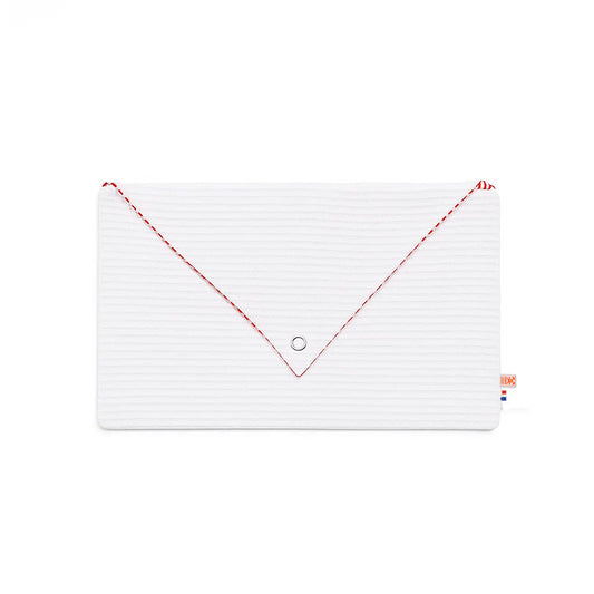 pochette blanche en coton bio papate