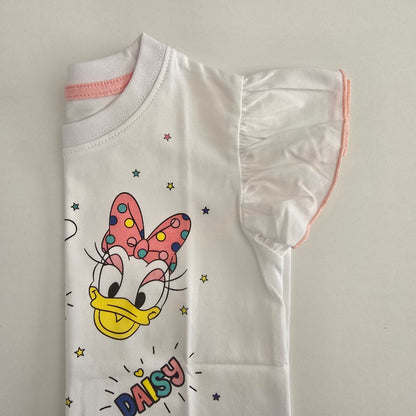 100% Cotton Cartoon T-Shirt & Denim Set