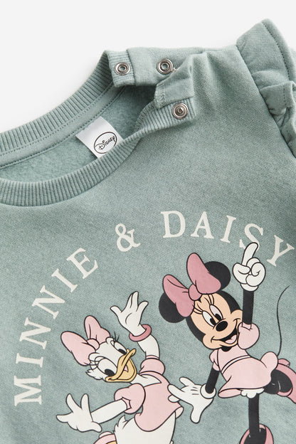 Girls Spring & Autumn Minnie Mouse Sweatshirt + Pants Set