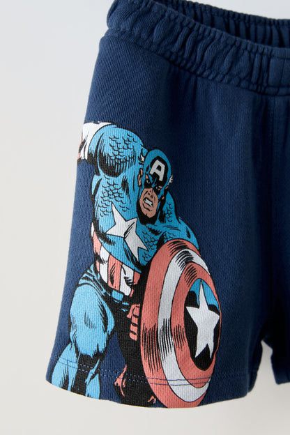 Marvel Captain America Cotton T-Shirt and Shorts Set