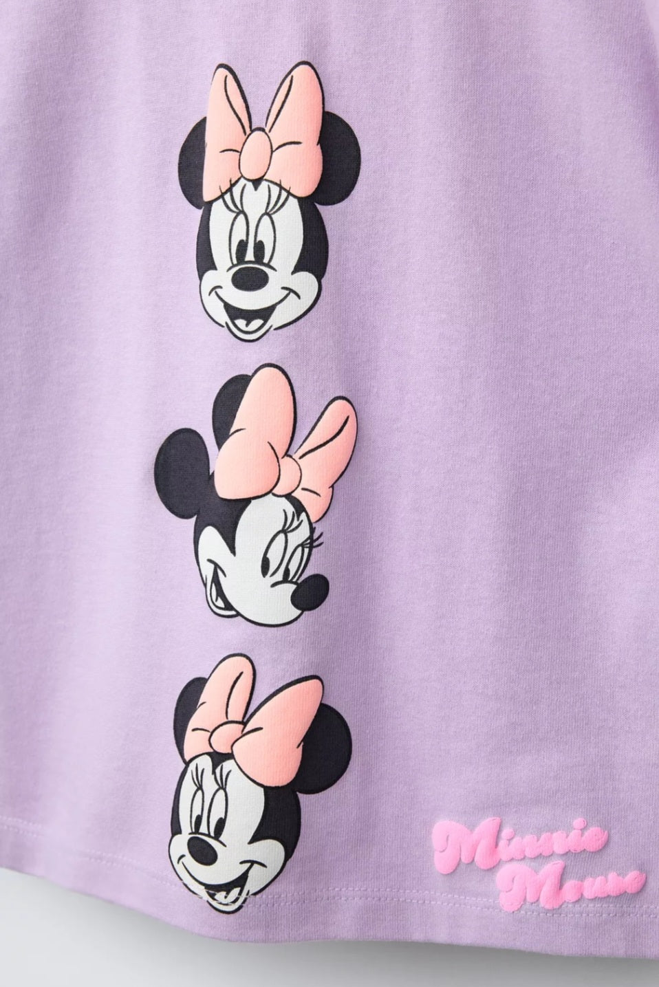 Purple Minnie 100% Cotton T-Shirt and Shorts Set