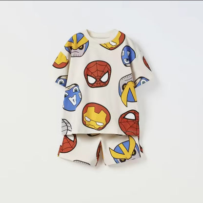 Trendy 100% Cotton Marvel Tracksuit – Perfect for Summer Fun!