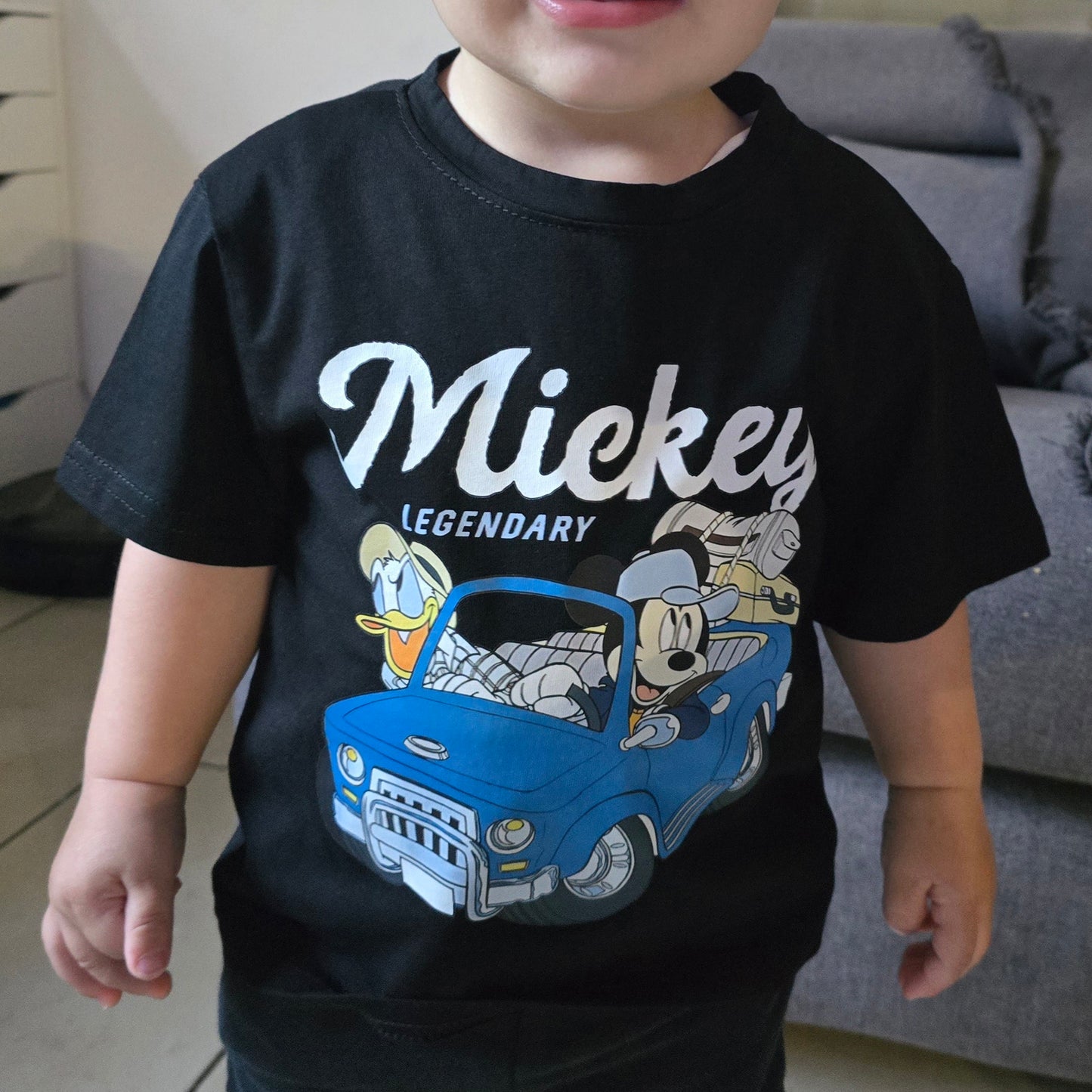 Mickey and Donald Premium Cotton T-Shirt & Shorts Set