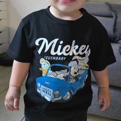 Mickey and Donald Premium Cotton T-Shirt & Shorts Set