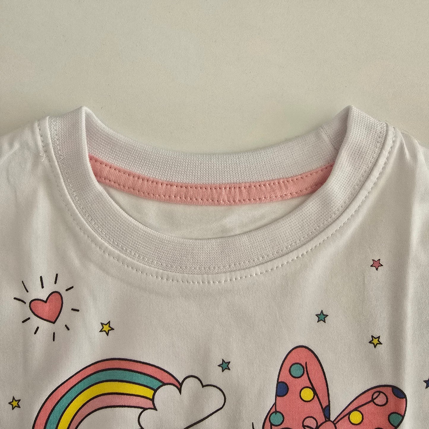 100% Cotton Cartoon T-Shirt & Denim Set