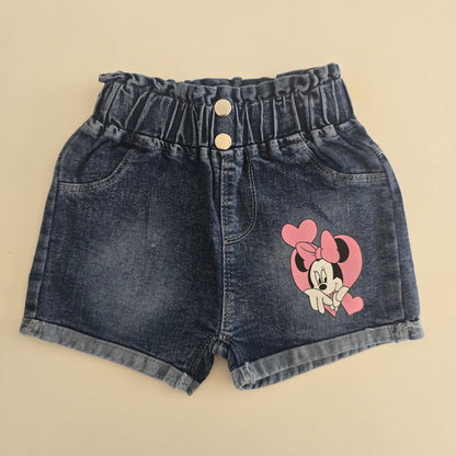 100% Cotton Cartoon T-Shirt & Denim Set