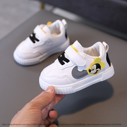White Disney Mickey and Minnie Mouse Sneakers
