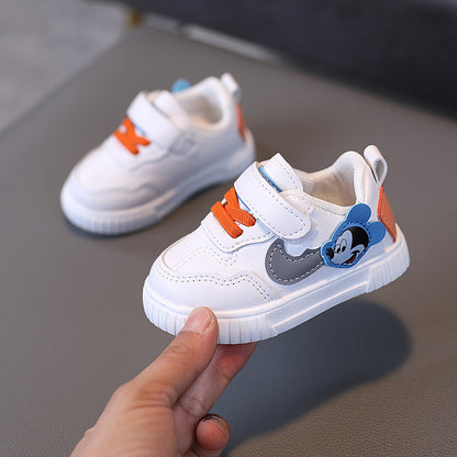 White Disney Mickey and Minnie Mouse Sneakers