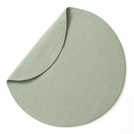 tapis eveil vert en coton bio papate