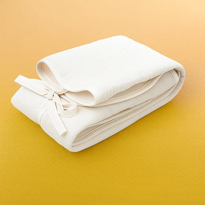 tapis nomade blanc coton bio pratique